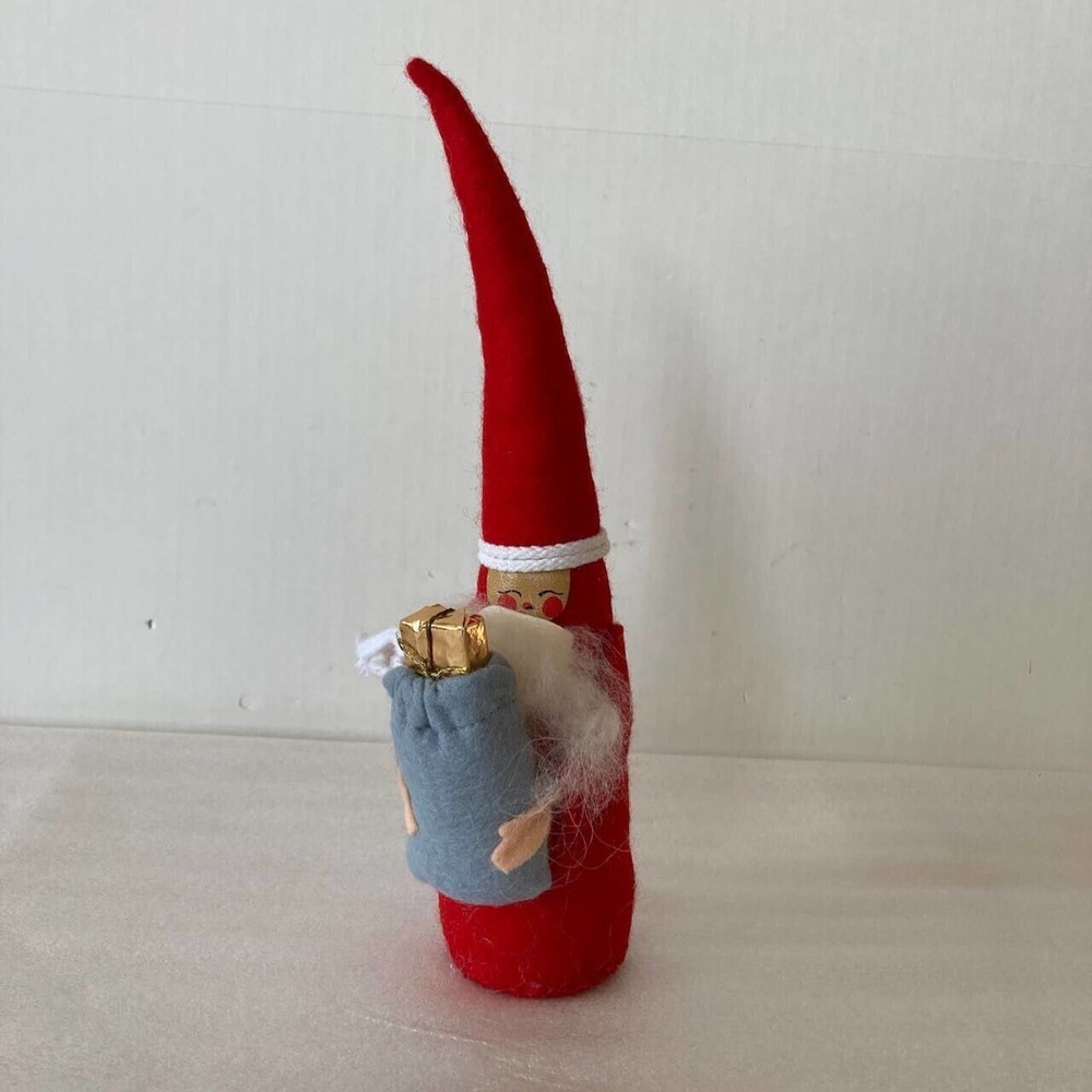 Lisbeth Kaare Santa Gnome Pixie Folk Art Christmas Decor Made in Denmark
